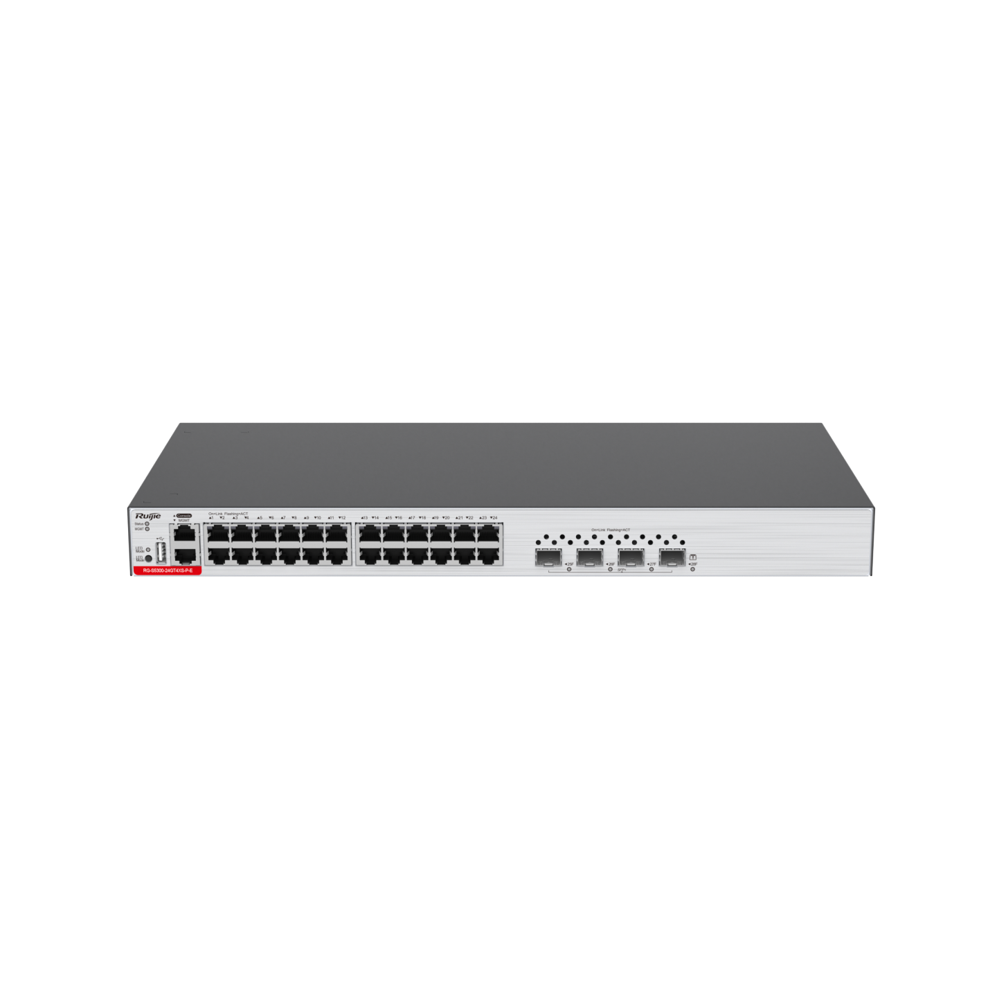 RG-S5300-24GT4XS-P-E 24-Port GE Electrical Layer 3 Managed PoE Access Switch, 10G Uplink