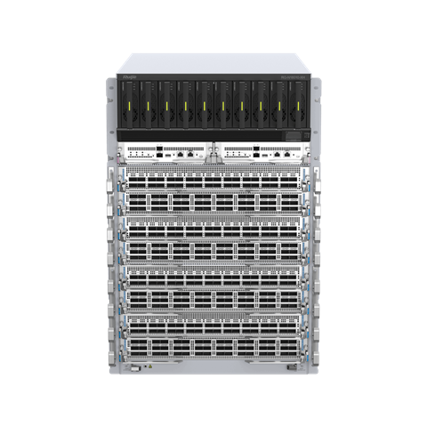 RG-N18010-XH – Next Generation Data Center Network High-Density Centralized Modular Core Switch with 100GE/400GE Line Cards and Eight Service Slots