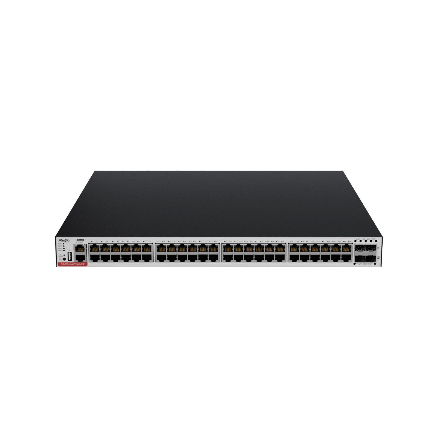RG-CS83-48GT4XS-PD 48-Port GE Electrical Layer 3 Managed Access Switch with PoE+, Four 10G Uplink Ports