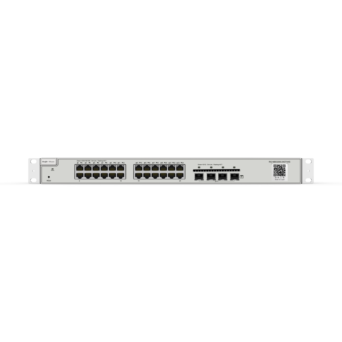RG-NBS3200-24GT4XS, 24-port Gigabit Layer 2-verwalteter Switch, 4 * 10G Uplinks