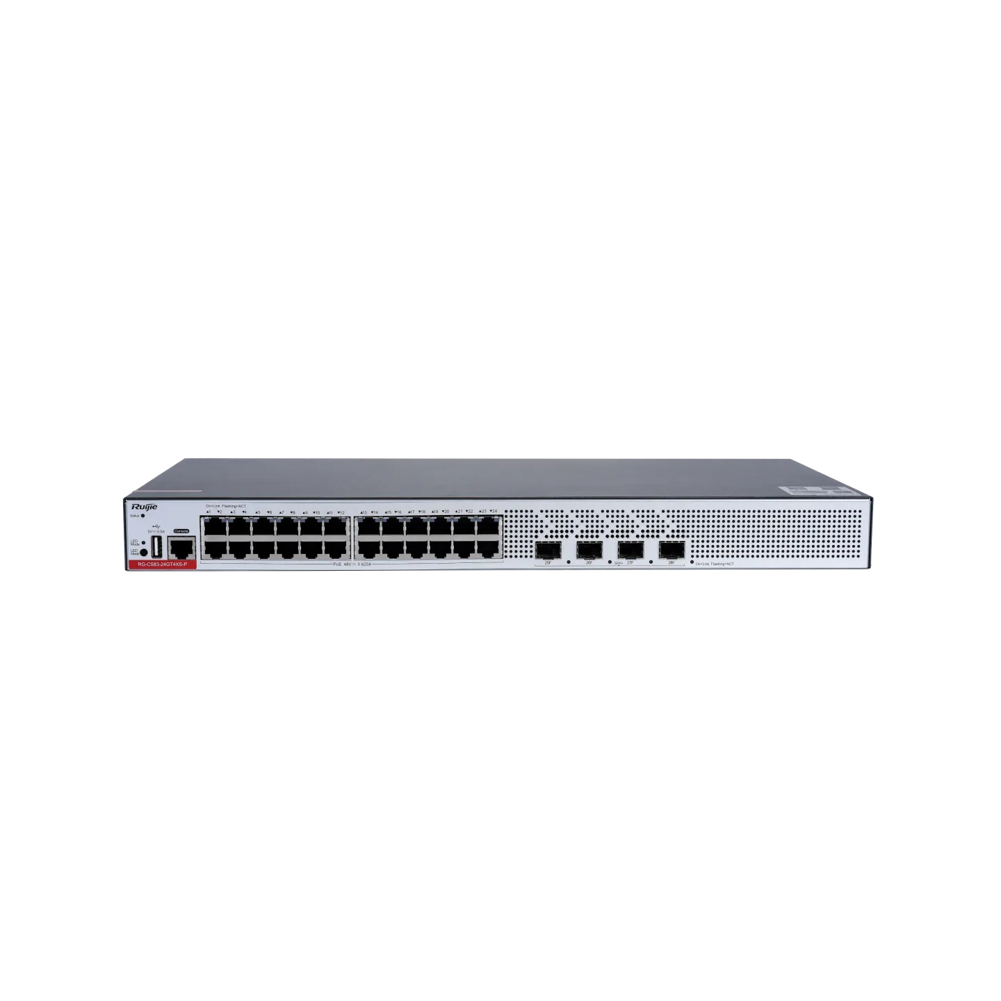 RG-CS83-24GT4XS-P,24-Port GE Electrical Layer 3 Managed Access Switch with PoE+
