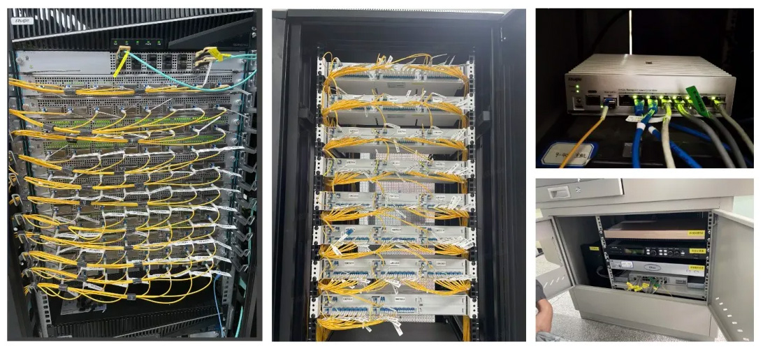 Picture showing, from left to right, Core Server Room, Aggregation ELV Room, and Multimedia Classroom.