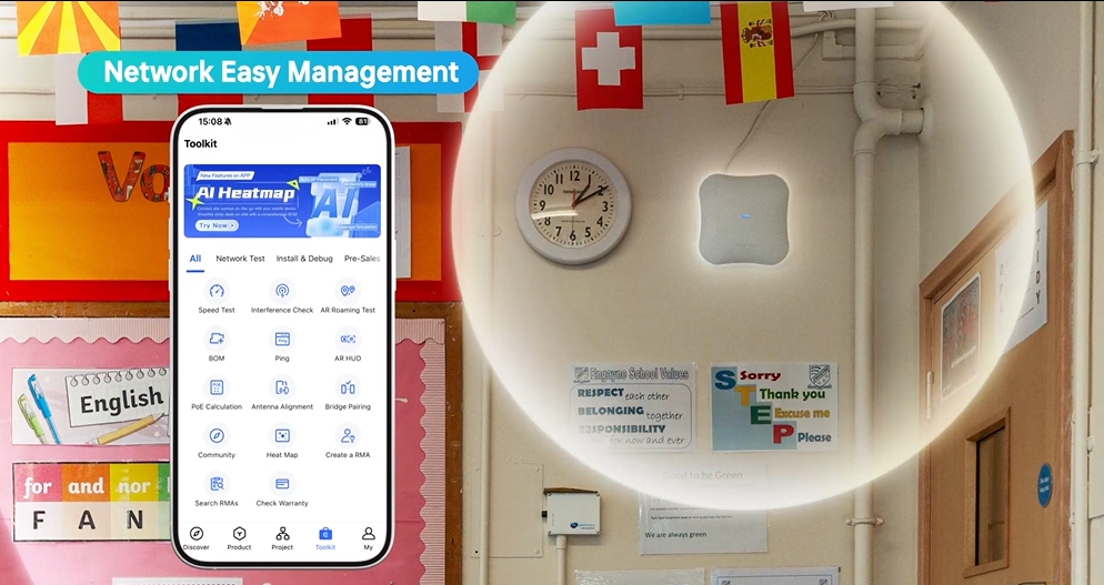 uk school using reyee rap-72pro