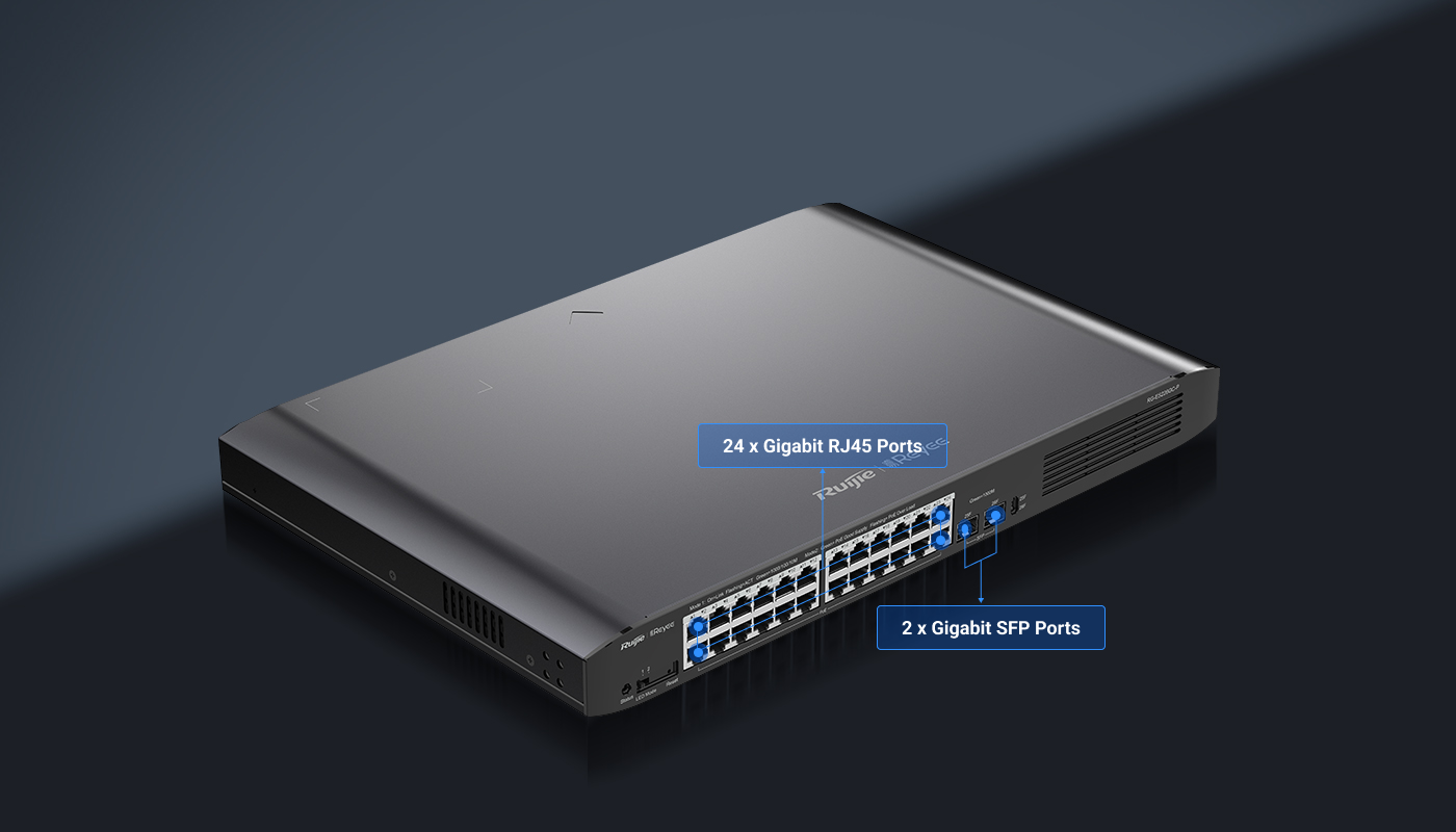 Ruijie Reyee RG-ES206GC-P(US) Switch 6-Port Gigabit Smart Cloud Mananged PoE  - AbuMaizar Dental Roots Clinic